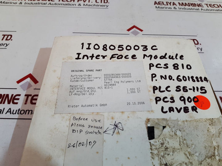 System Lauer Interface Module Pcs 810-1