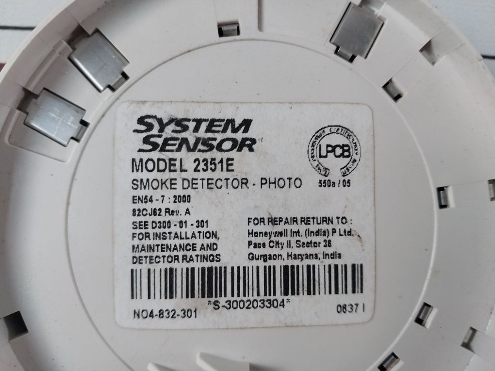 System Sensor 2351E Photo Smoke Detector Rev.A 
