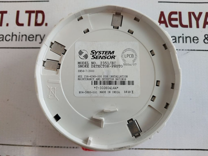 System Sensor 2351/Ec Photoelectric Smoke Detector