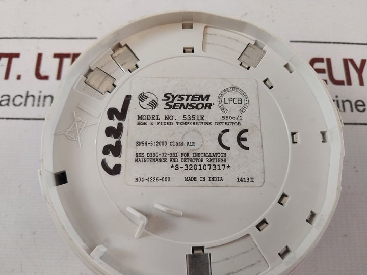 System Sensor 5351E Heat Detector 