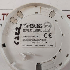 System Sensor 5351E Heat Detector 