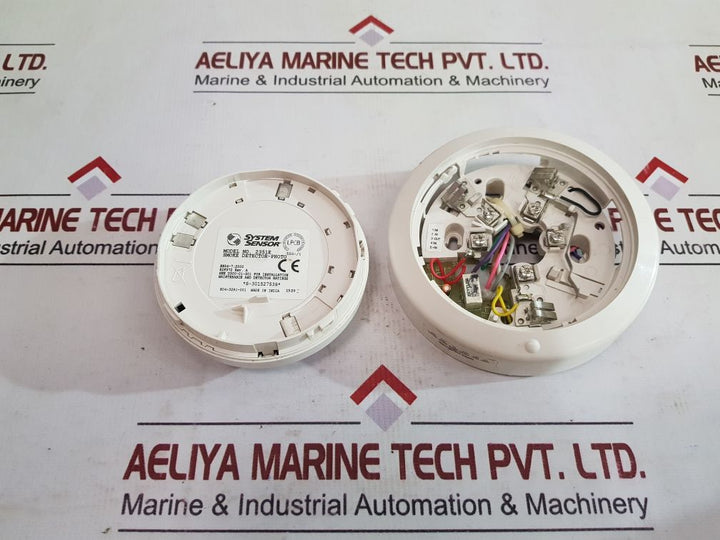 System Sensor 2351E Conventional Optical Photo Smoke Detector With B312/2Rl Base