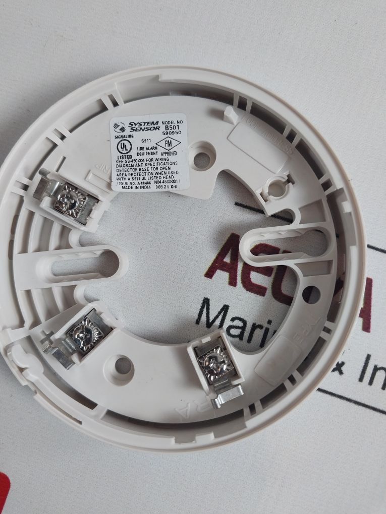 System Sensor B501 Fire Detector Base