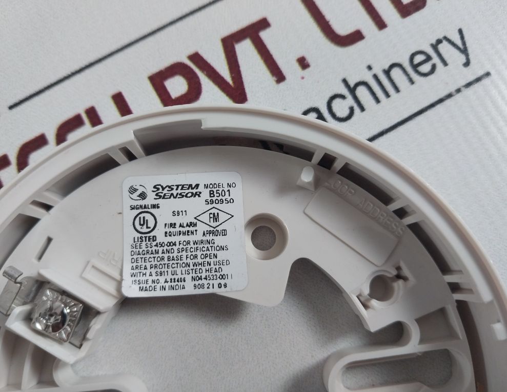 System Sensor B501 Fire Detector Base