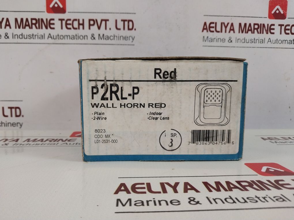 System Sensor P2Rl-p Wall Horn Red