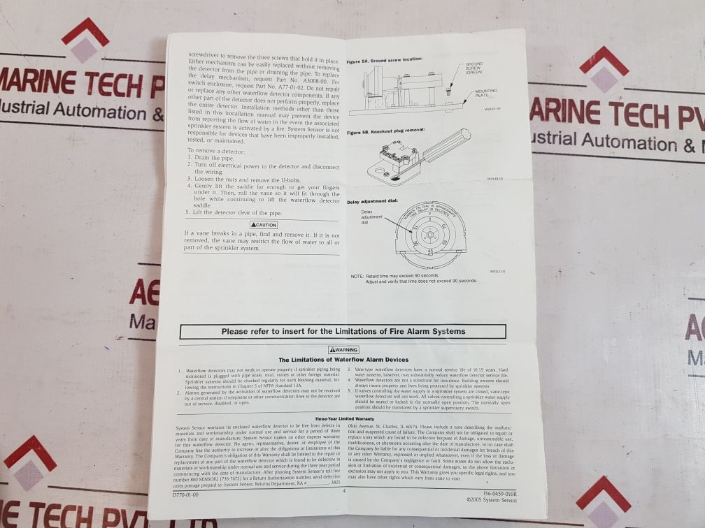 System Sensor Wfd60 Flow Switch