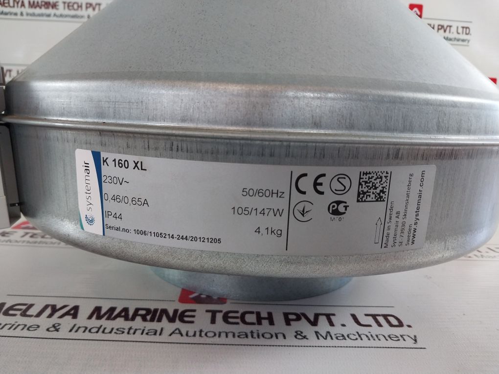 Systemair K 160 Xl Circular Duct Fan