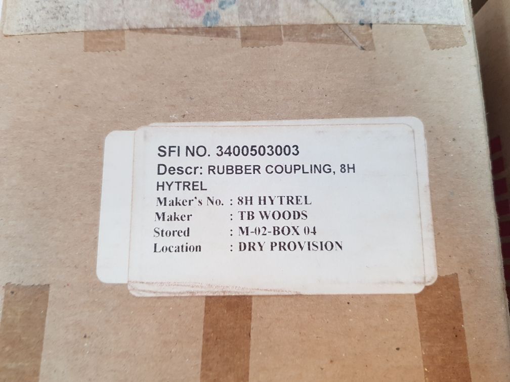 T.B. Wood's 8H Hytrel Rubber Coupling 3400503003