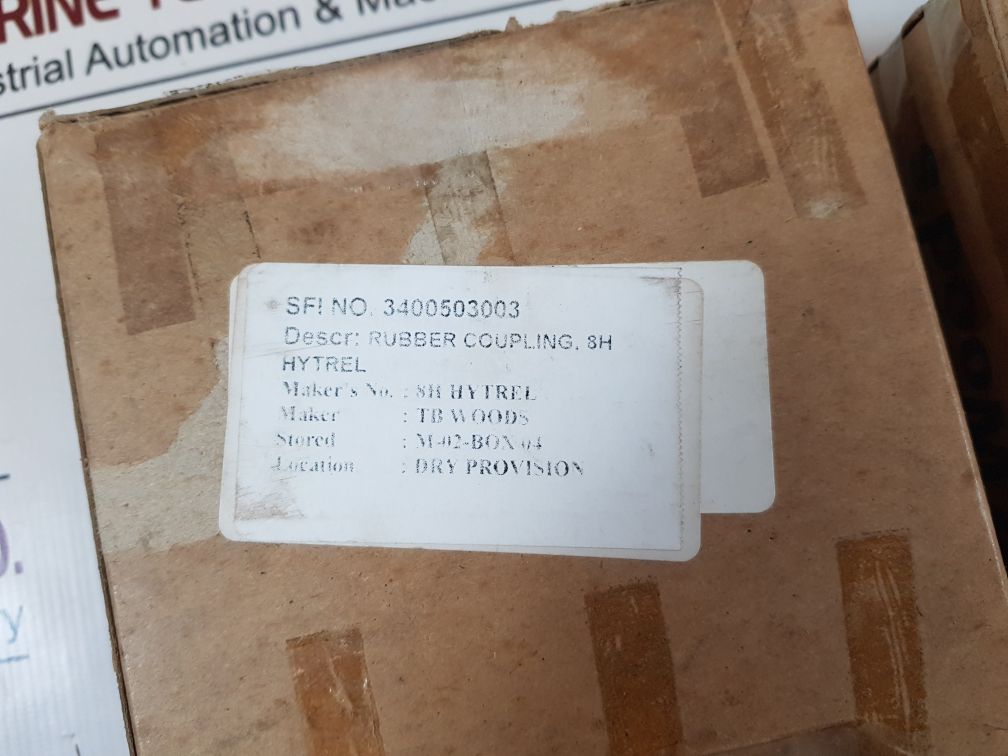 T.B. Woods. 2867102 & 2867103 Rubber Coupling