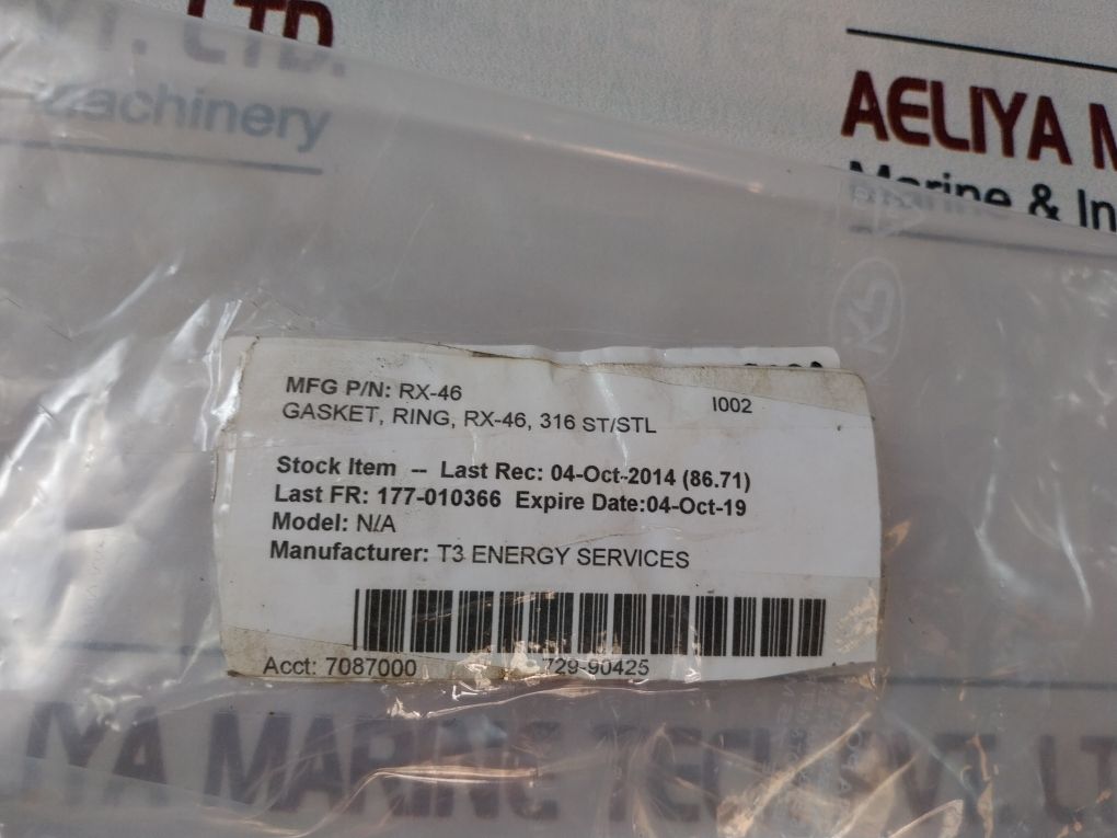 T3 Energy Asme 316.20 Ring Gasket Rx-46