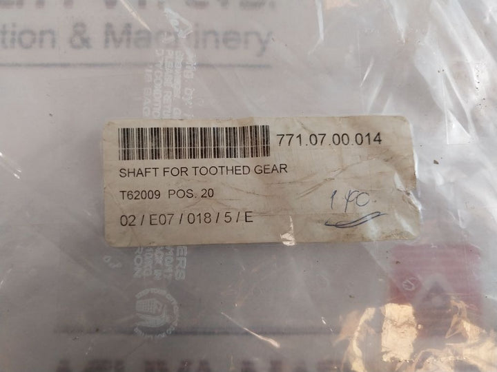 T62009 Shaft For Toothed Gear