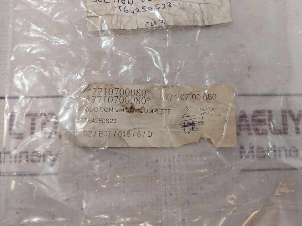 T64250S23 Suction Valve Complete 771.07.00.080