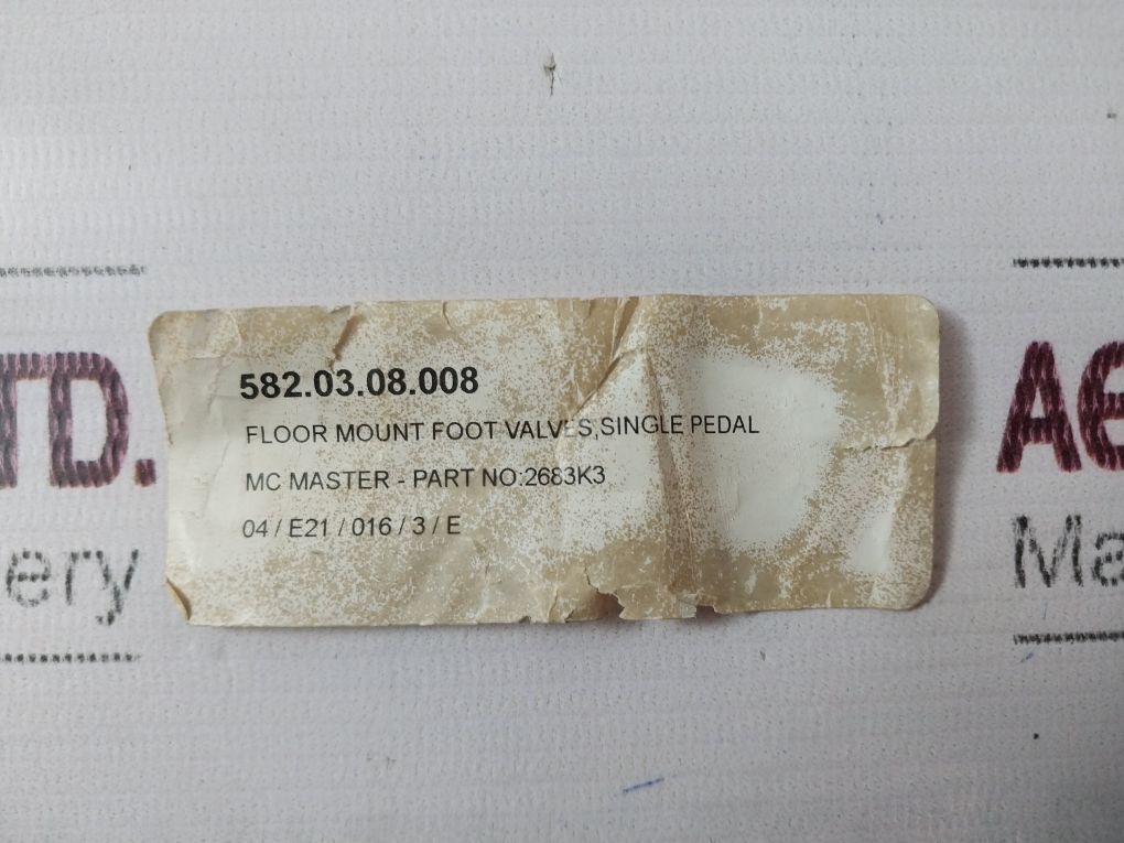 T&S Floor Mount Foot Valves, Single Pedal