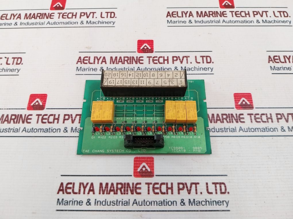 Tae Chang Tcga10-ryb Printed Circuit Board Tc98081-9805