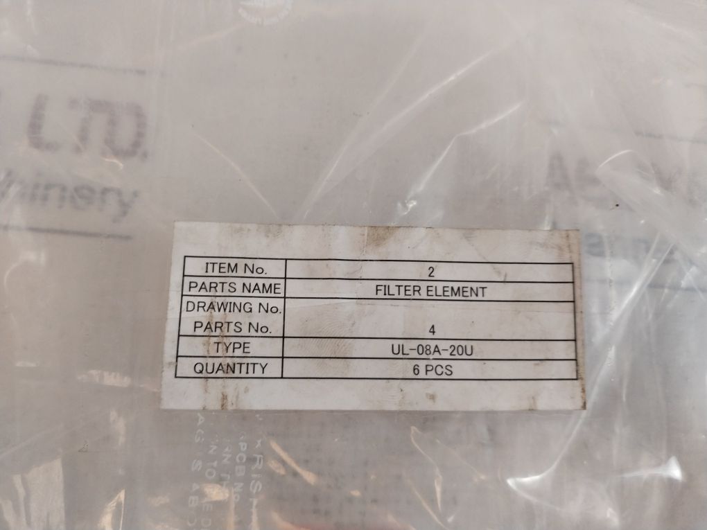 Taisei Kogyo Ul-08A-20U Filter Element