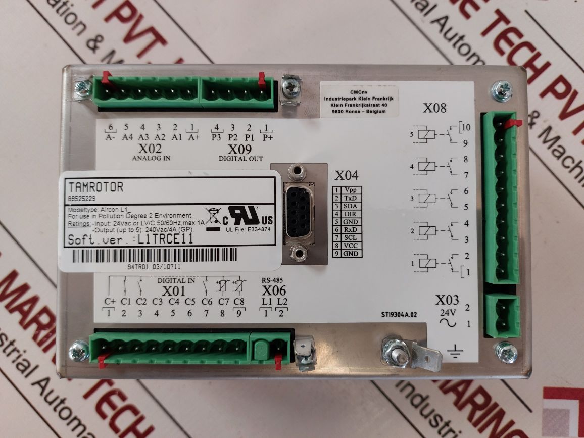 Tamrotor 89525229 Compressor Controller Soft.Ver. L1Trce11/L1