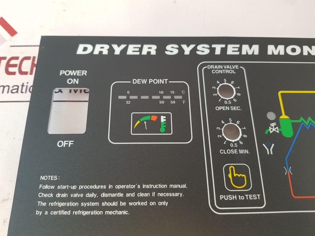 Tanabe C000997 Dryer System Monitor Board Hg800-125 (Only Cover)