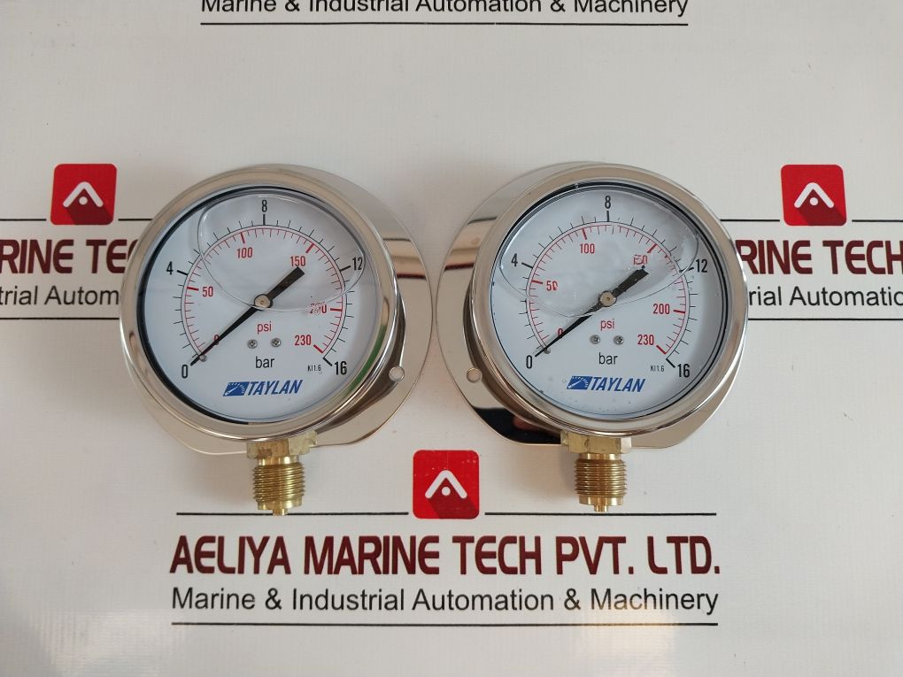 Taylan Kl 1.6 Pressure Gauge 0-230 Psi 0-16 Bar