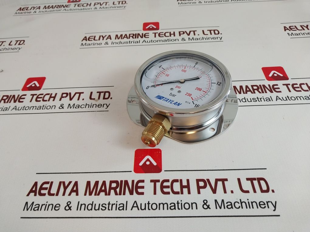 Taylan Kl 1.6 Pressure Gauge 0-230 Psi 0-16 Bar