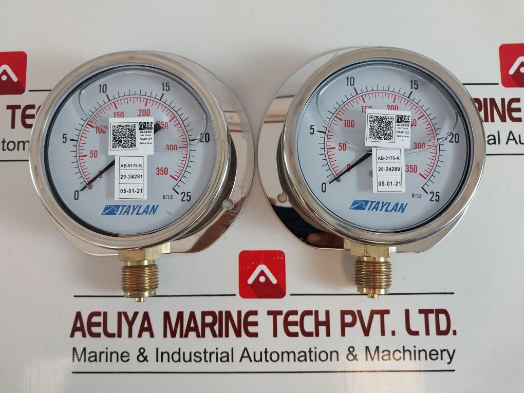 Taylan Kl 1.6 Pressure Gauge 100 Mm 0-25 Bar/Psi