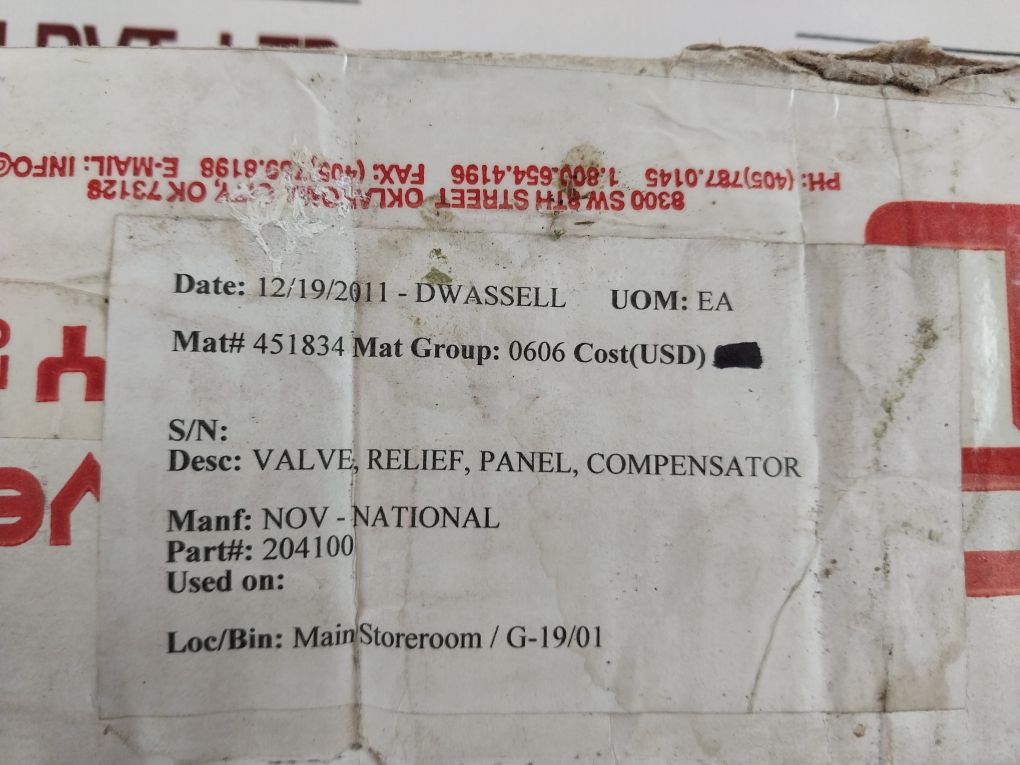 Taylor Valve S-01370000 Safety Relief Valve