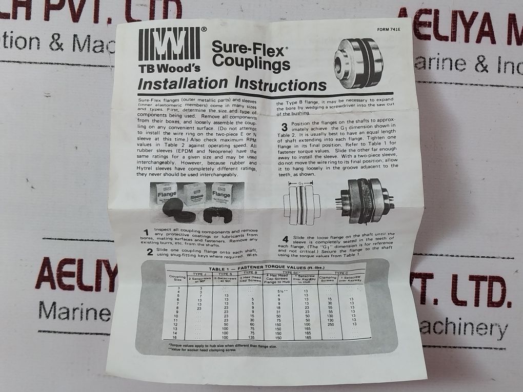 Tb Wood’s 6J Sure-flex Sleeve Coupling Insert