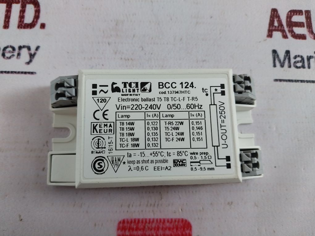 Tci Bcc 124 Electronic Ballast T5 T8 Tc-l-f T-r5 220-240V