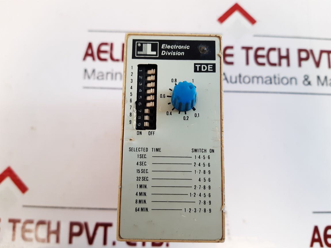 Tde Lovato Tde Time Relay With Adjustable Delay On Release
