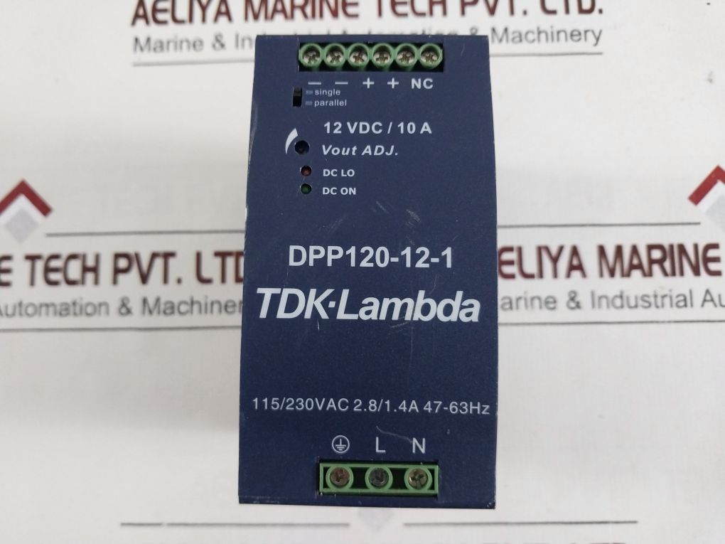 Tdk-lambda Dpp120-12-1 Din Rail Power Supply