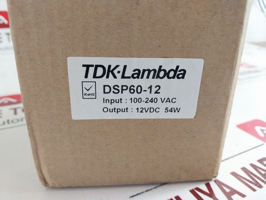 Tdk-lambda Dsp60-12 Din Rail Power Supply 100-240Vac