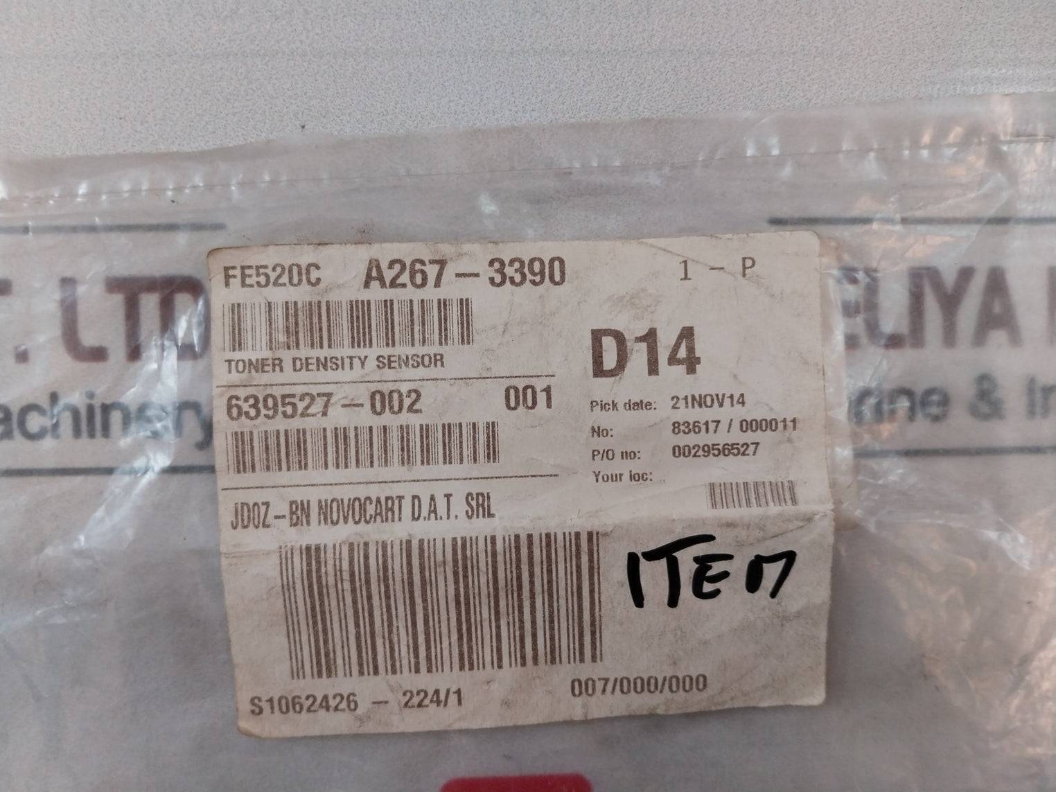 Tdk Ts0505Ana-107 Toner Density Sensor A267-3390