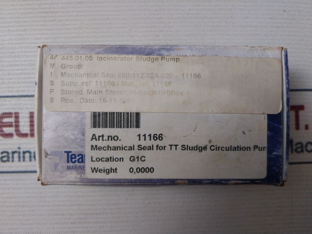 Teamtec 11166 Mechanical Seal