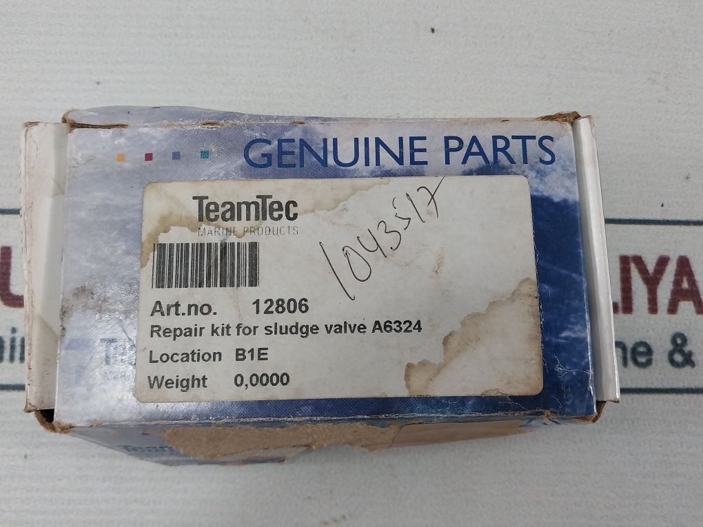 Teamtec 12806 Repair Kit For Sludge Valve A6324