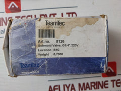 Teamtec 8126 Solenoid Valve
