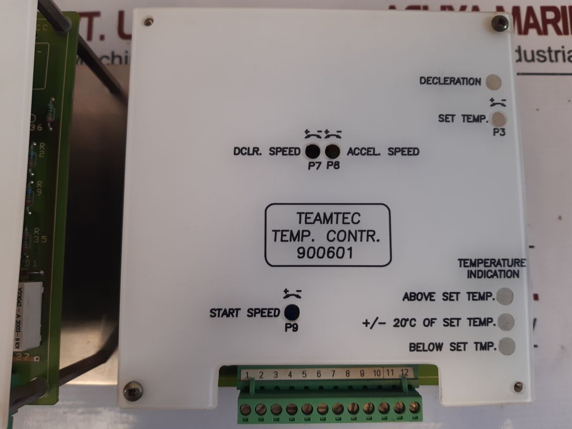 Teamtec 890801 Vacuum Controller 900601 Temp. Controller