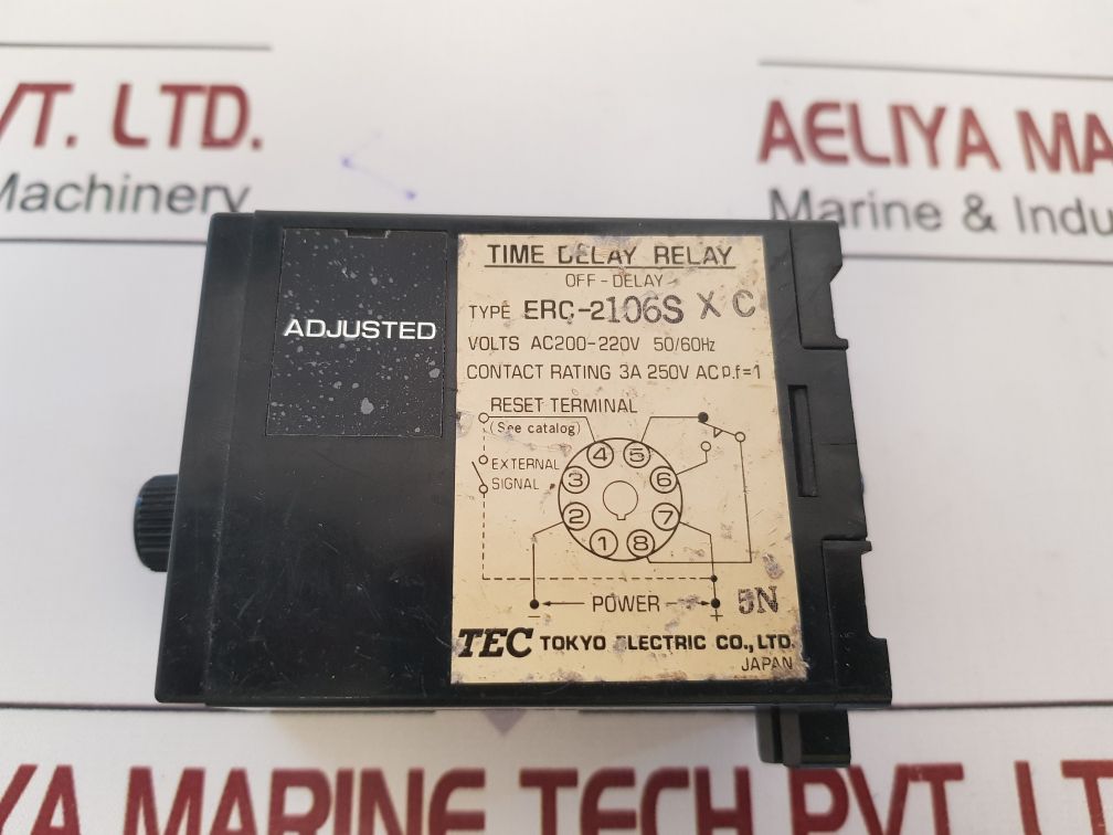 Tec Erc-2 Time Delay Relay Ac200-220V 50/60Hz
