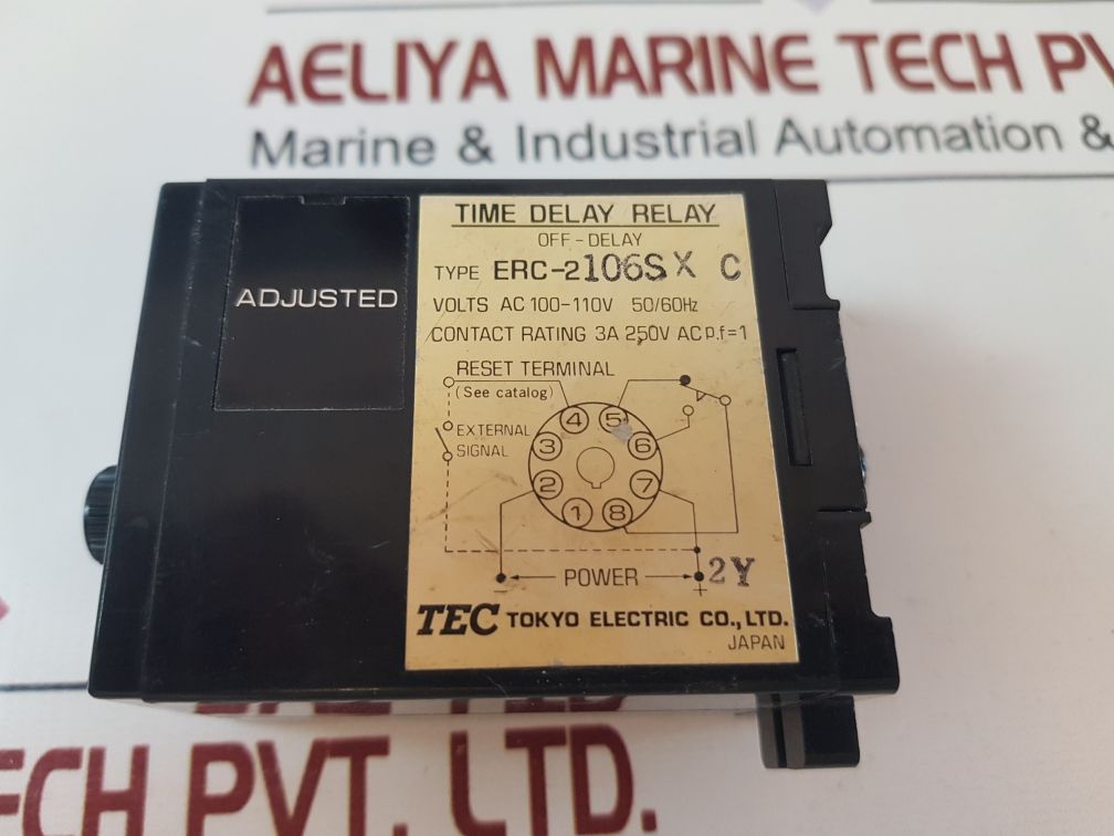 Tec Erc-2 Time Delay Relay Erc-2106S X C
