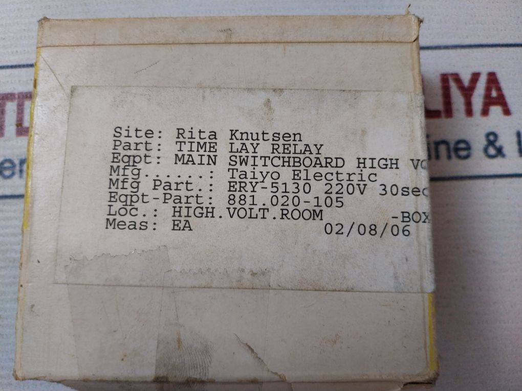 Tec Ery-5130S Time Delay Relay