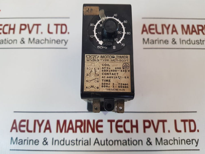 Tec Mct-503T Motor Timer