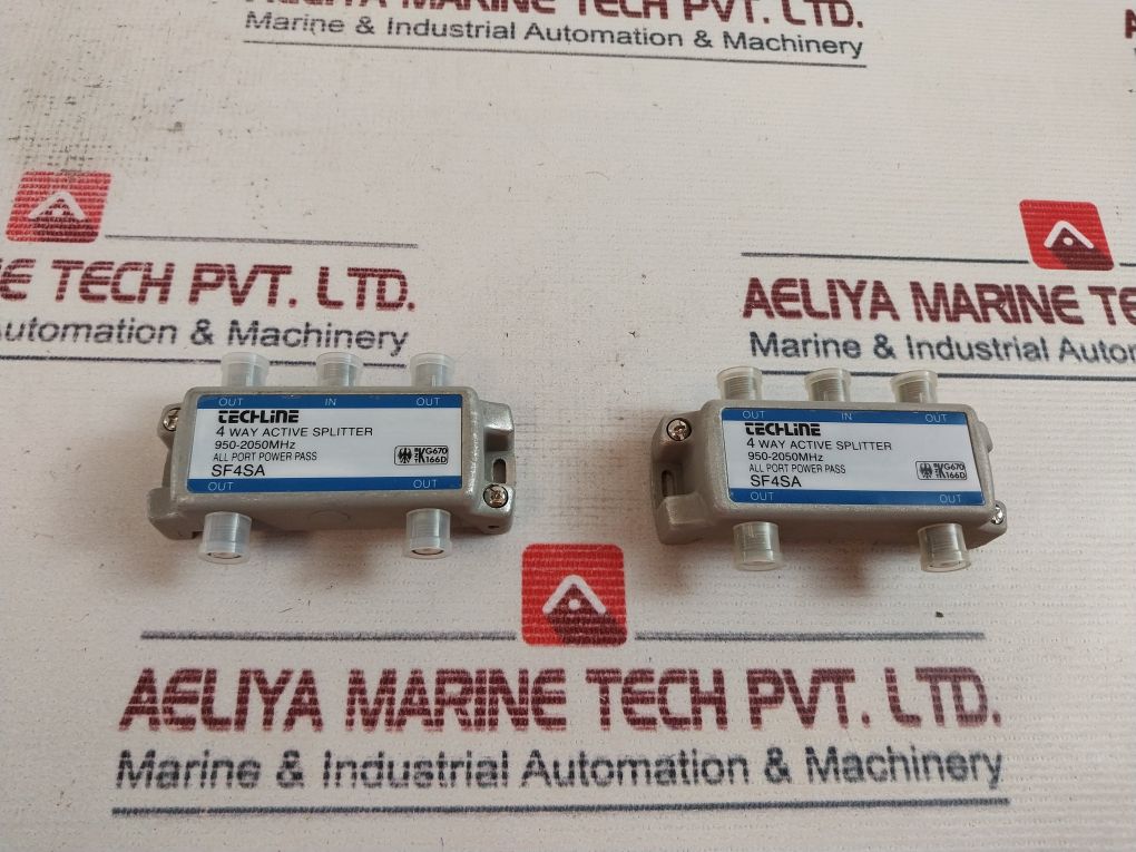 Techline 950-2050Mhz 4 Way Active Splitter