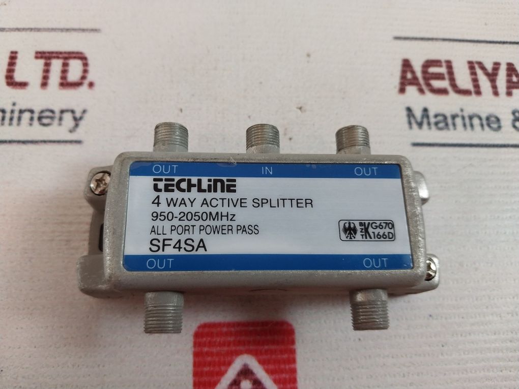 Techline 950-2050Mhz 4 Way Active Splitter