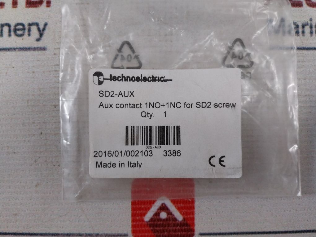 Technoelectric Sd2-aux Auxiliary Contact Assembly
