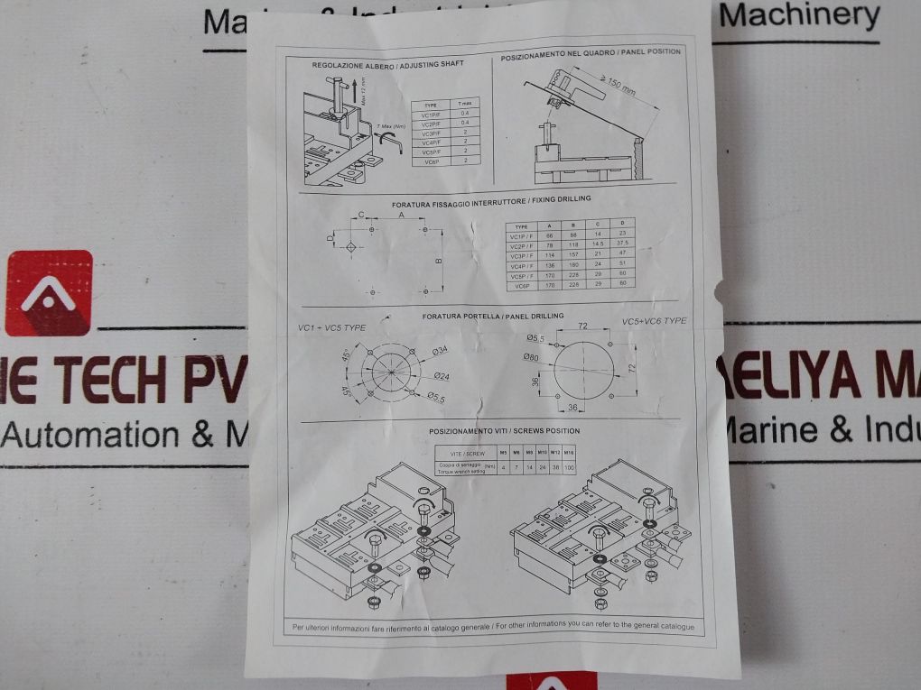 Technoelectric Vc4P 3X630A Circuit Breaker Kit
