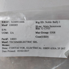 Technoelectric Vc4P 3X630A Circuit Breaker Kit