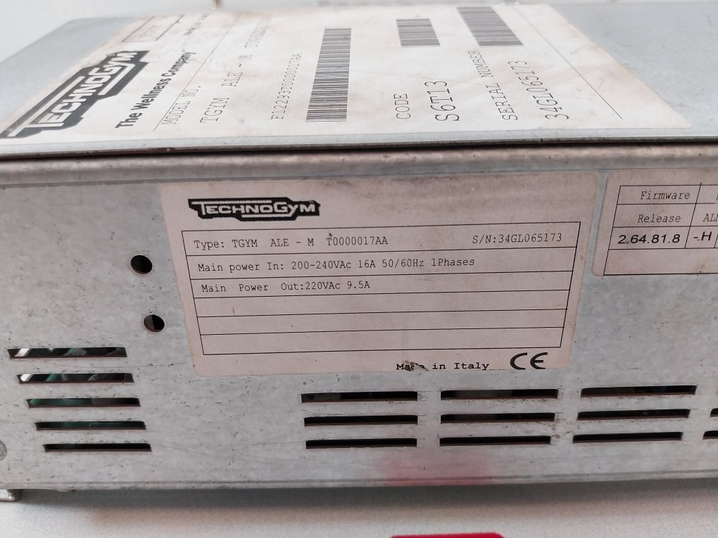 Technogym Tgym Ale-m T0000017Aa Treadmill Motor Controller