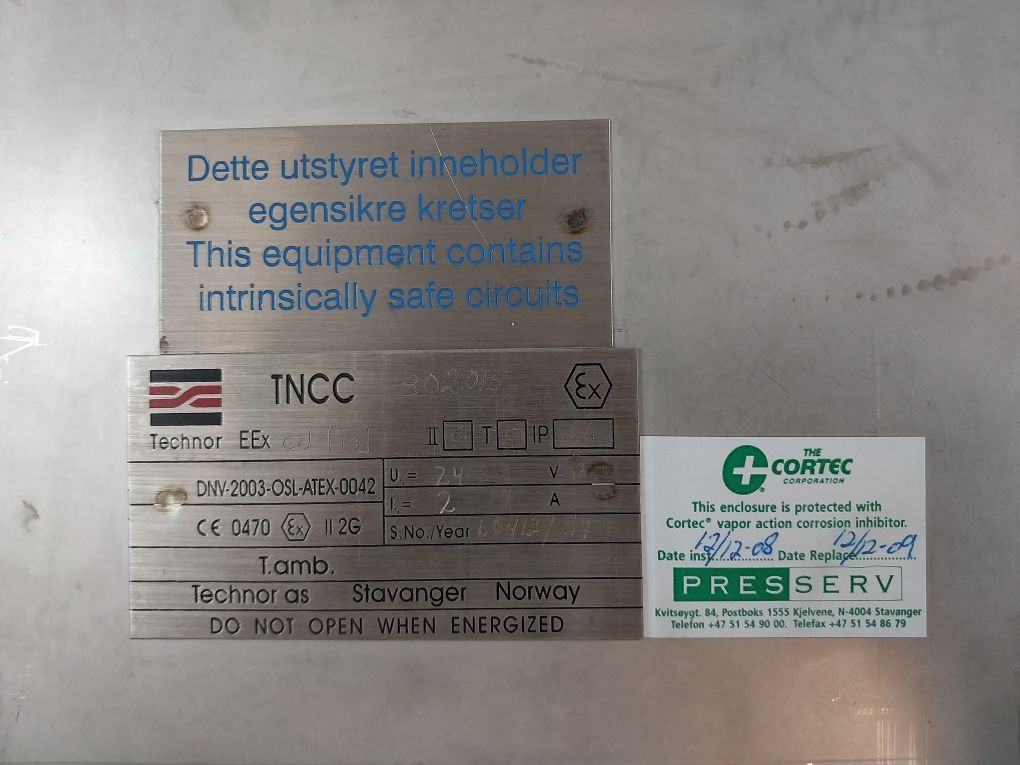 Technor Dnv-2003-osl-atex-0042 Junction Box Adapter Set