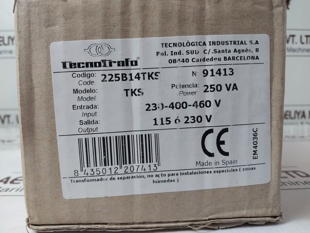 Tecnotrafo Tks Single-phase Transformer 230-400-460V 