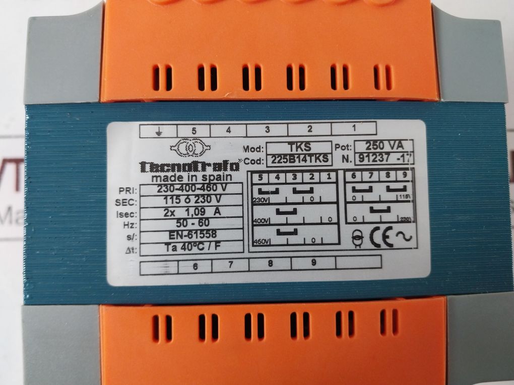 Tecnotrafo Tks Single-phase Transformer 230-400-460V 