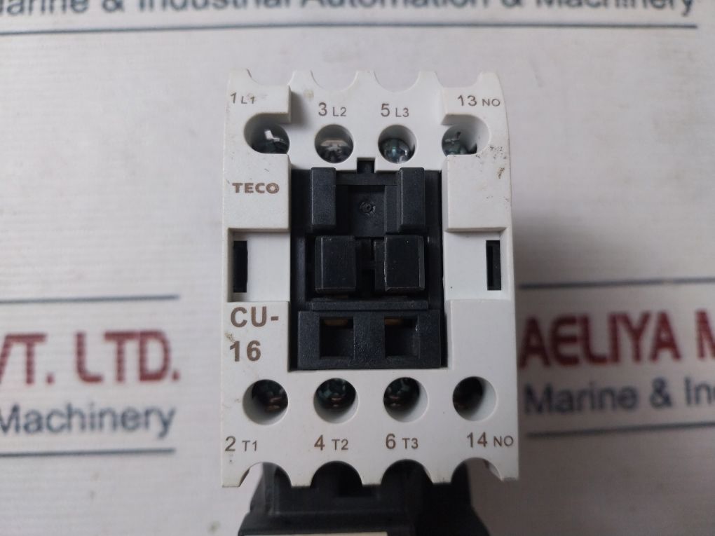 Teco Cu-16 Magnetic Contactor With Rhu-10/16K1 Thermal Overload Relay
