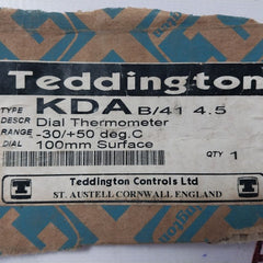 Teddington Kda B/41 4.5 Dial Thermometer -30 To 50°C